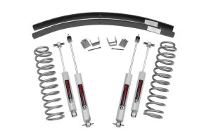 Jeep Cherokee Suspension Lift Kit - Rear - Rough Country - 3 Inch Lift, N3 Shocks, Rear AAL - '85-'01
